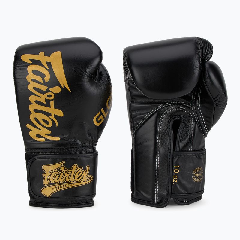 Rękawice bokserskie Fairtex Glory Competition Lace Velcro black