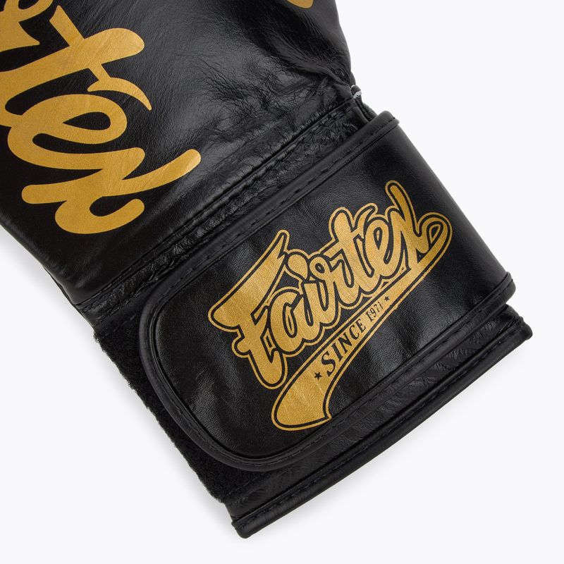 Rękawice bokserskie Fairtex Glory Competition Lace Velcro black 6