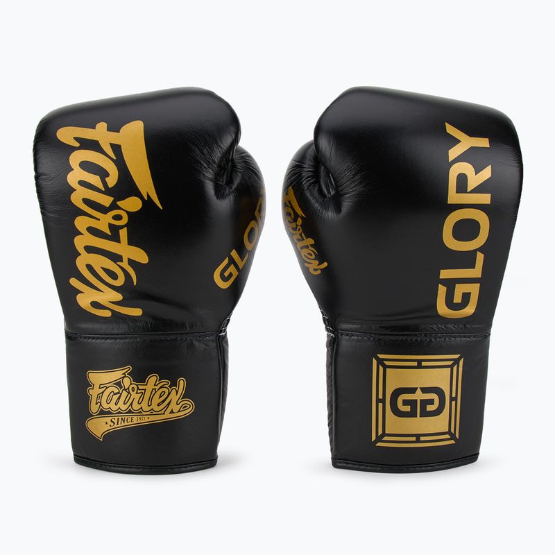 Rękawice bokserskie Fairtex Glory Competition Lace Up black 2