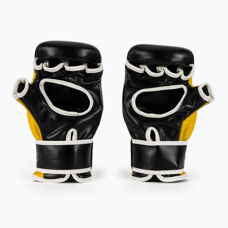 Rękawice grapplingowe Fairtex Super Sparring Grappling black/yellow 3