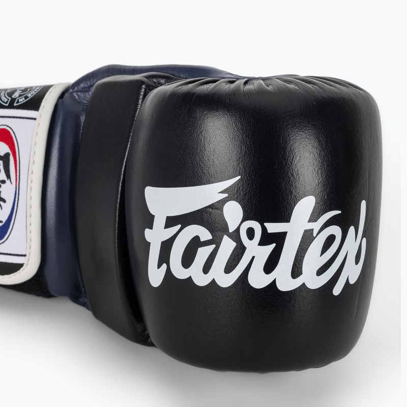 Rękawice grapplingowe Fairtex Super Sparring Grappling black/blue 5