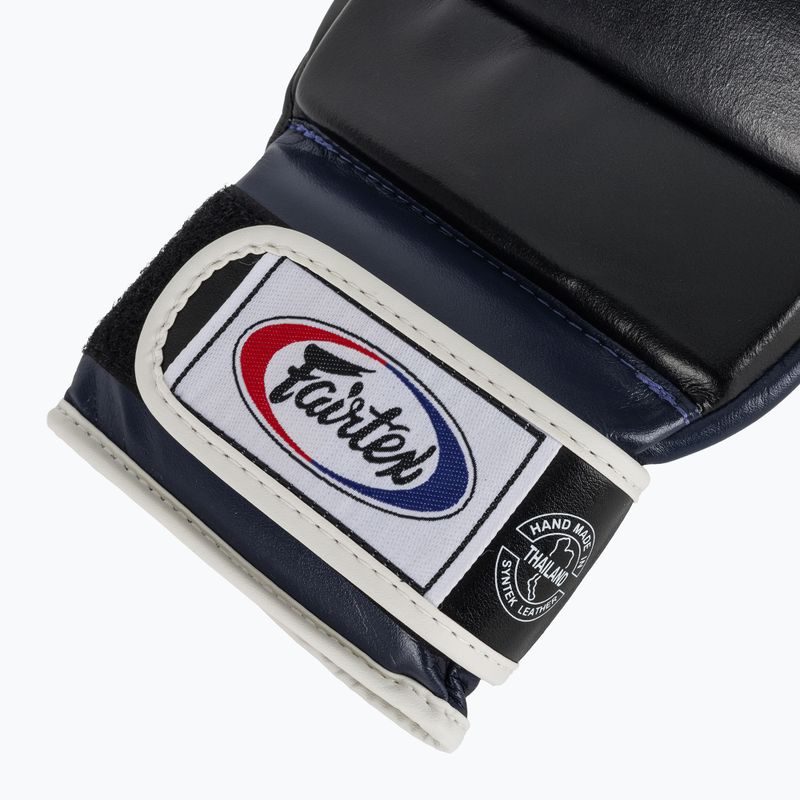 Rękawice grapplingowe Fairtex Super Sparring Grappling black/blue 6