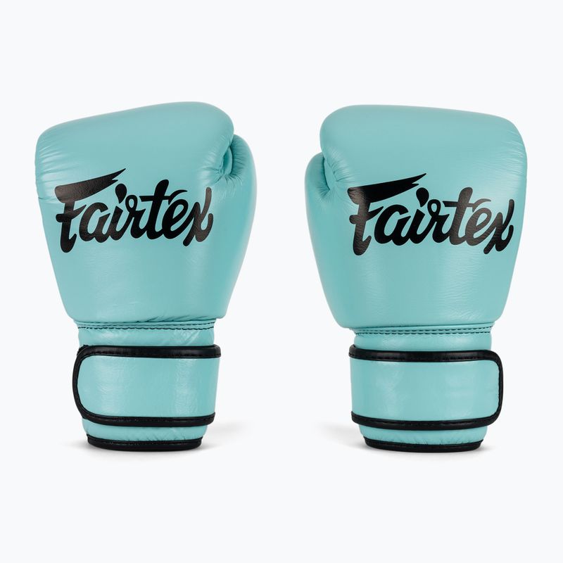 Rękawice bokserskie Fairtex Genuine Leather Boxing blue 2