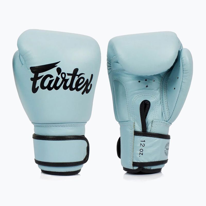 Rękawice bokserskie Fairtex Genuine Leather Boxing blue