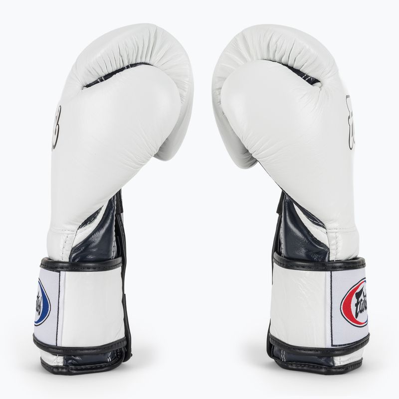 Rękawice bokserskie Fairtex Heavy Hitter's Mexican Style white/blue 4