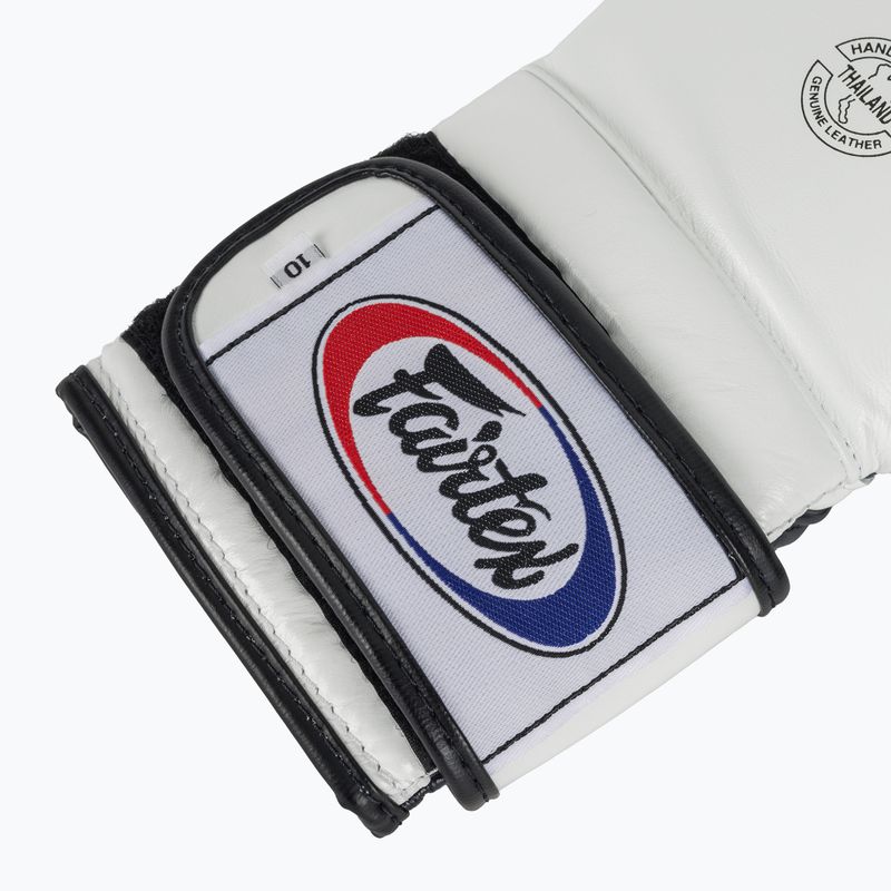Rękawice bokserskie Fairtex Heavy Hitter's Mexican Style white/blue 6