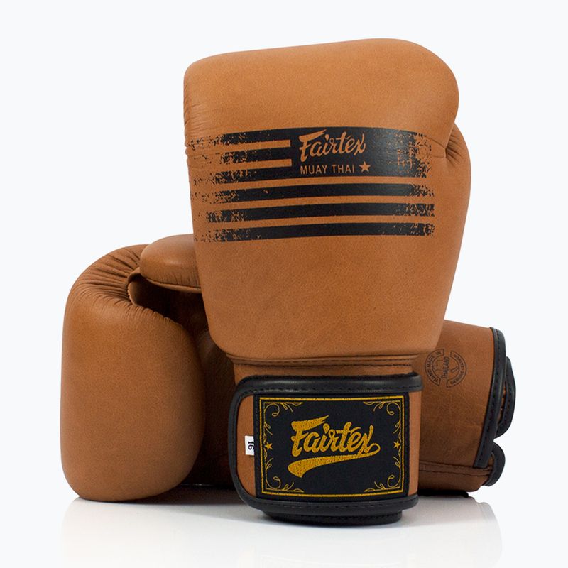 Rękawice bokserskie Fairtex Legacy Genuine brown 2