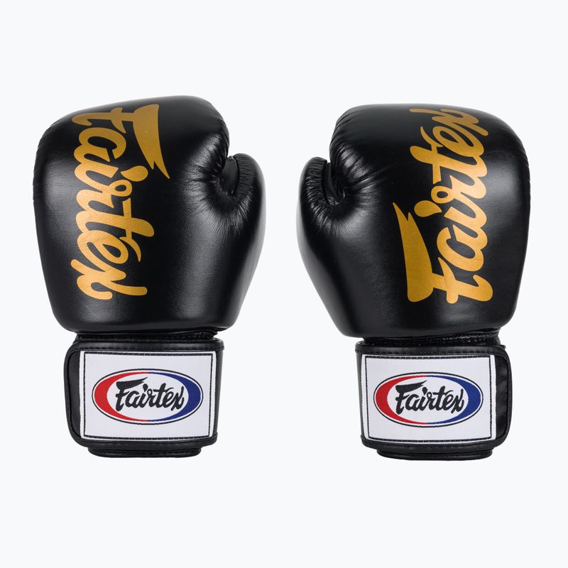 Rękawice bokserskie Fairtex Deluxe Tight-Fit black 2