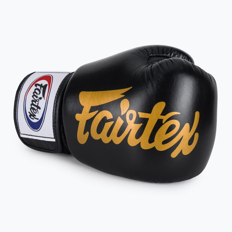 Rękawice bokserskie Fairtex Deluxe Tight-Fit black 5