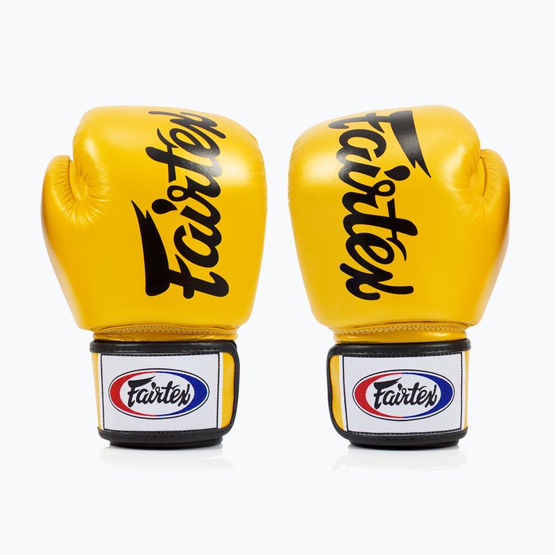 Rękawice bokserskie Fairtex Deluxe Tight-Fit gold