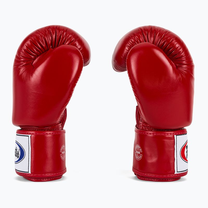 Rękawice bokserskie Fairtex Deluxe Tight-Fit red 4