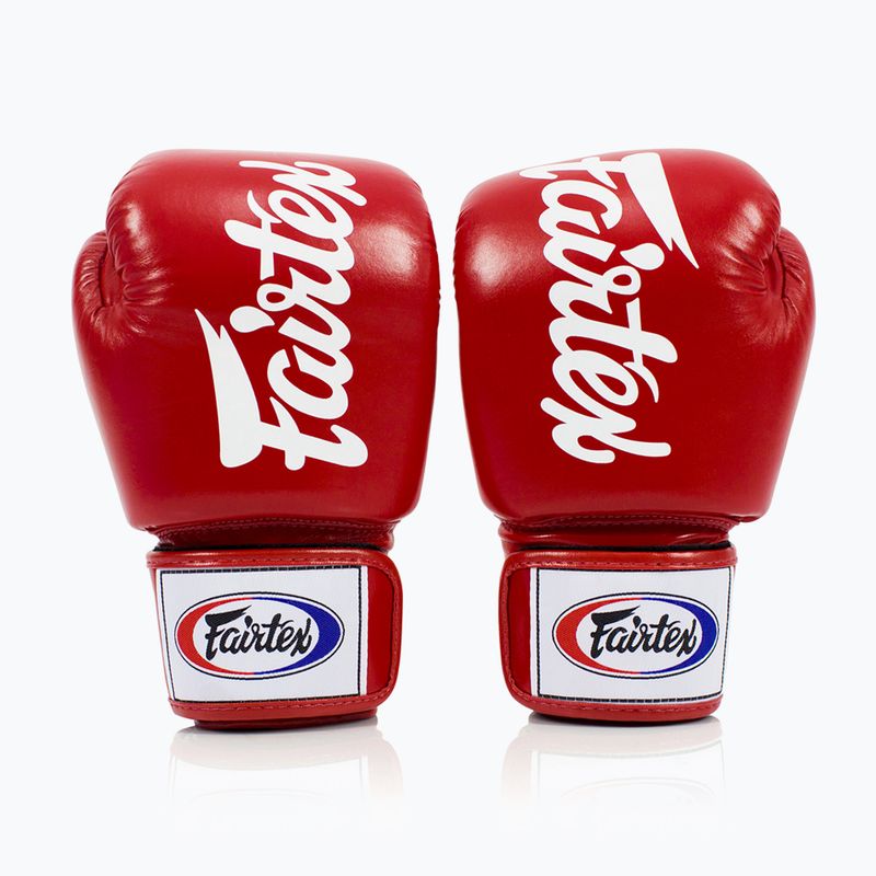Rękawice bokserskie Fairtex Deluxe Tight-Fit red