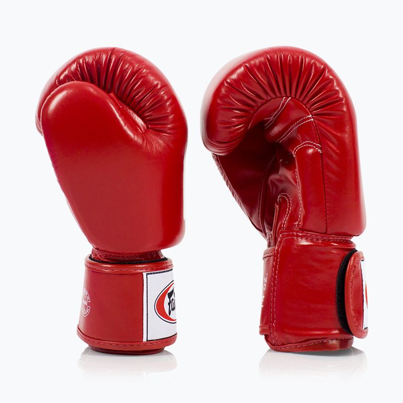 Rękawice bokserskie Fairtex Deluxe Tight-Fit red 3