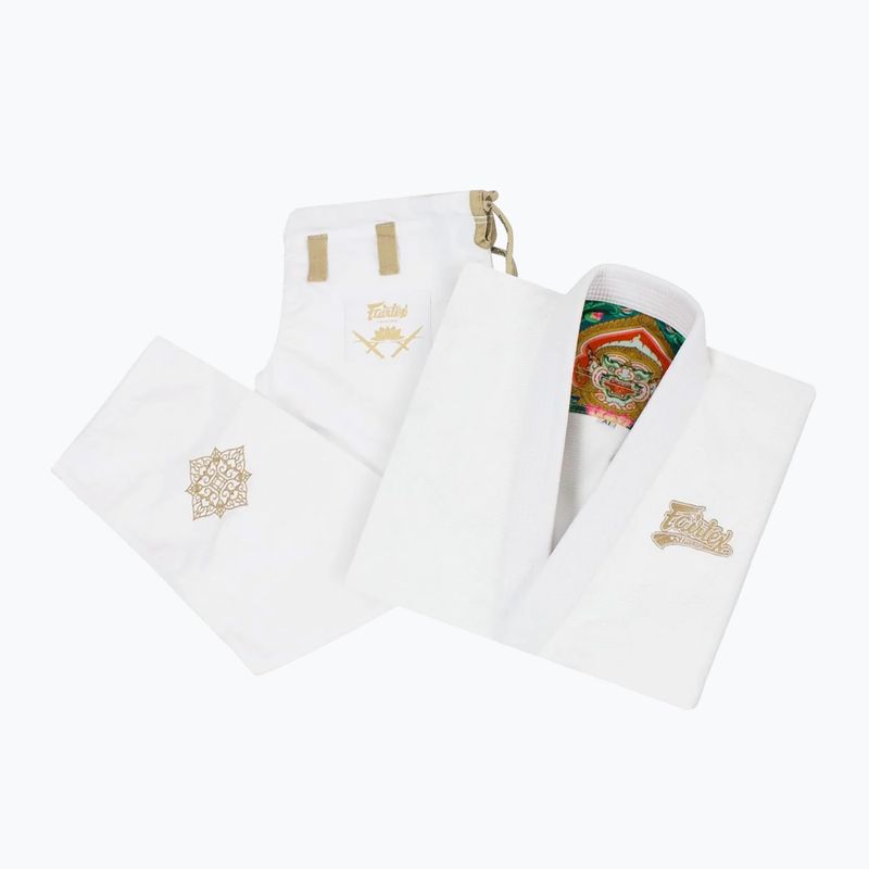 GI do brazylijskiego jiu-jitsu Fairtex "Matchanu" white 6
