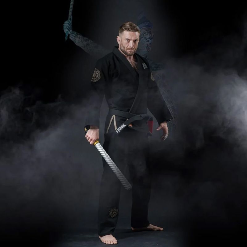 GI do brazylijskiego jiu-jitsu Fairtex "Treeburam" black 10