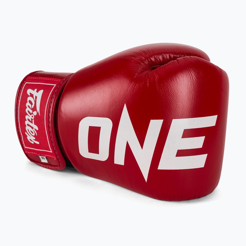 Rękawice bokserskie Fairtex ONE X Fairtex Boxing red 5