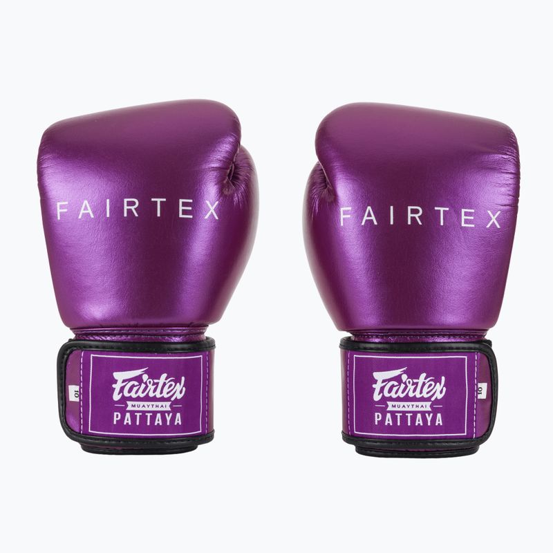 Rękawice bokserskie Fairtex Metallic Boxing purple 2