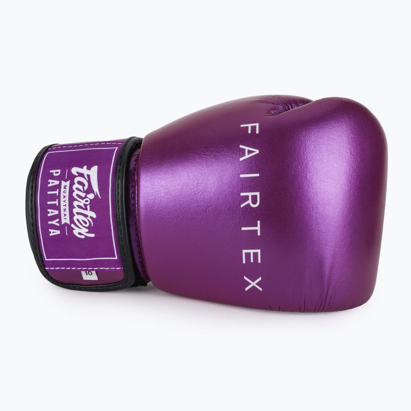 Rękawice bokserskie Fairtex Metallic Boxing purple 5