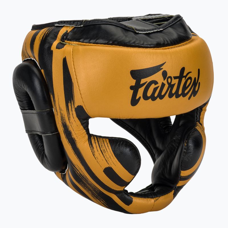 Kask bokserski Fairtex Microfiber Headguard gold