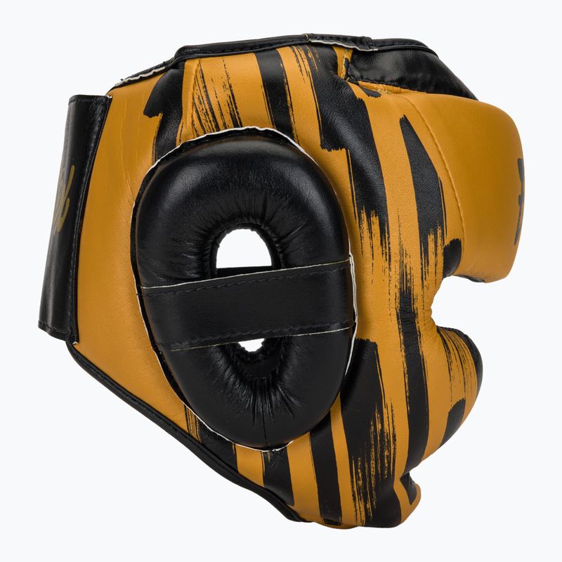 Kask bokserski Fairtex Microfiber Headguard gold 2
