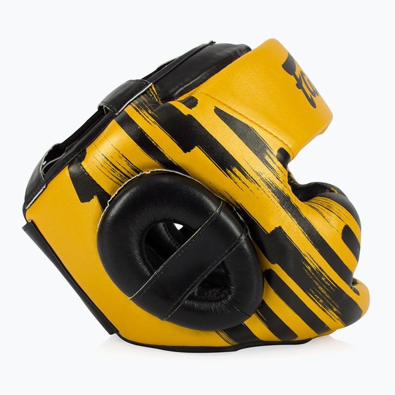 Kask bokserski Fairtex Microfiber Headguard gold 3