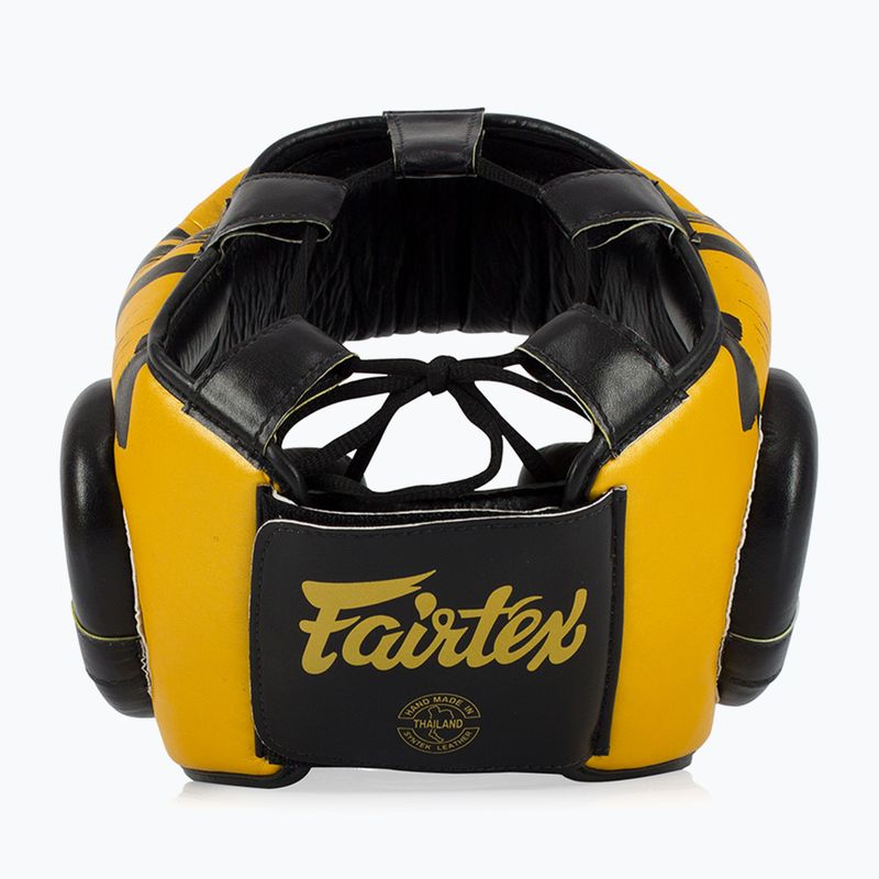 Kask bokserski Fairtex Microfiber Headguard gold 5