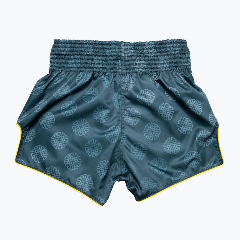 Spodenki treningowe Fairtex Muay Thai Shorts BS1915 "Clubber" pacific green 2
