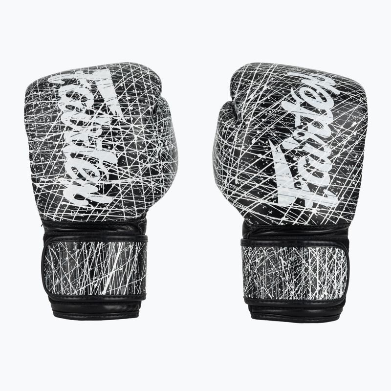 Rękawice boskerskie Fairtex Microfiber Art Collections Painter black/white 2