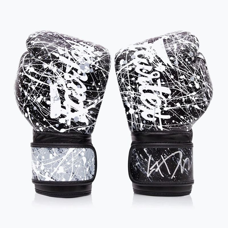 Rękawice boskerskie Fairtex Microfiber Art Collections Painter black/white