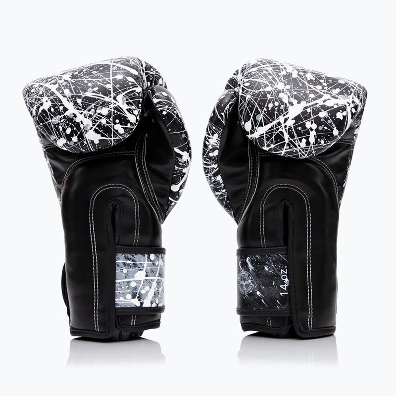 Rękawice boskerskie Fairtex Microfiber Art Collections Painter black/white 2
