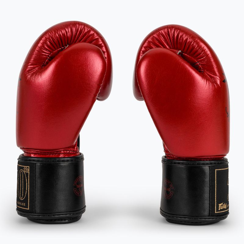 Rękawice bokserskie Fairtex Golden Jubilee red 4