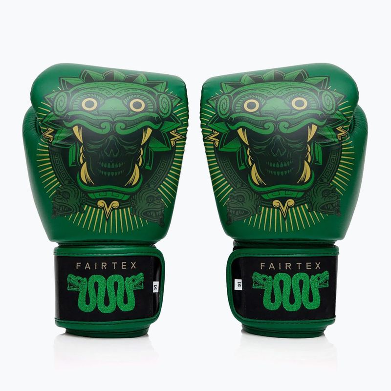 Rękawice bokserskie Fairtex X Tom Atencio Boxing Resurrection green