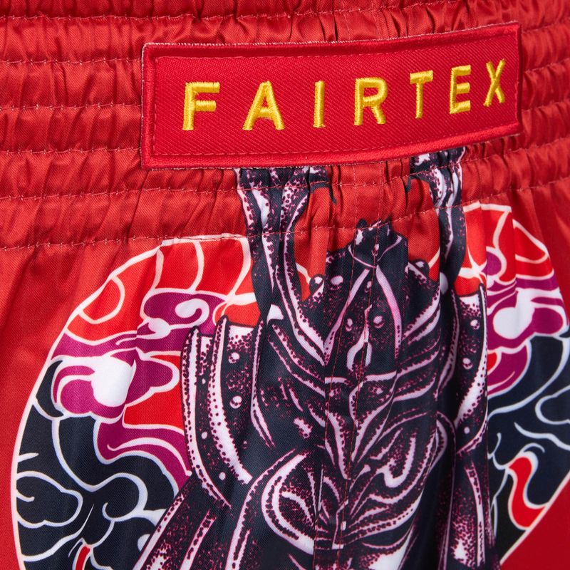 Spodenki bokserskie dziecięce Fairtex Boxing Shorts BSK2108 "Silent Warrior" red 3