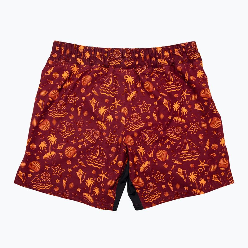 Spodenki treningowe Fairtex MMA Fightshort Breeze maroon 2