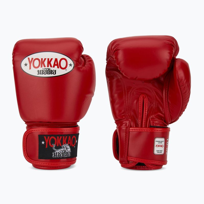 Rękawice bokserskie męskie YOKKAO Matrix red