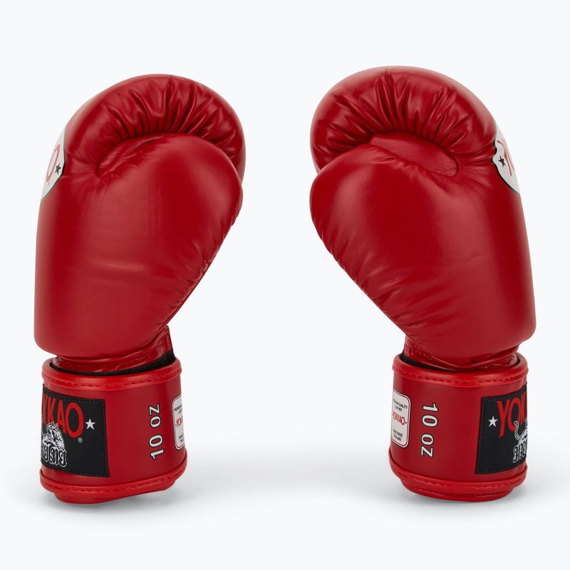 Rękawice bokserskie męskie YOKKAO Matrix red 4