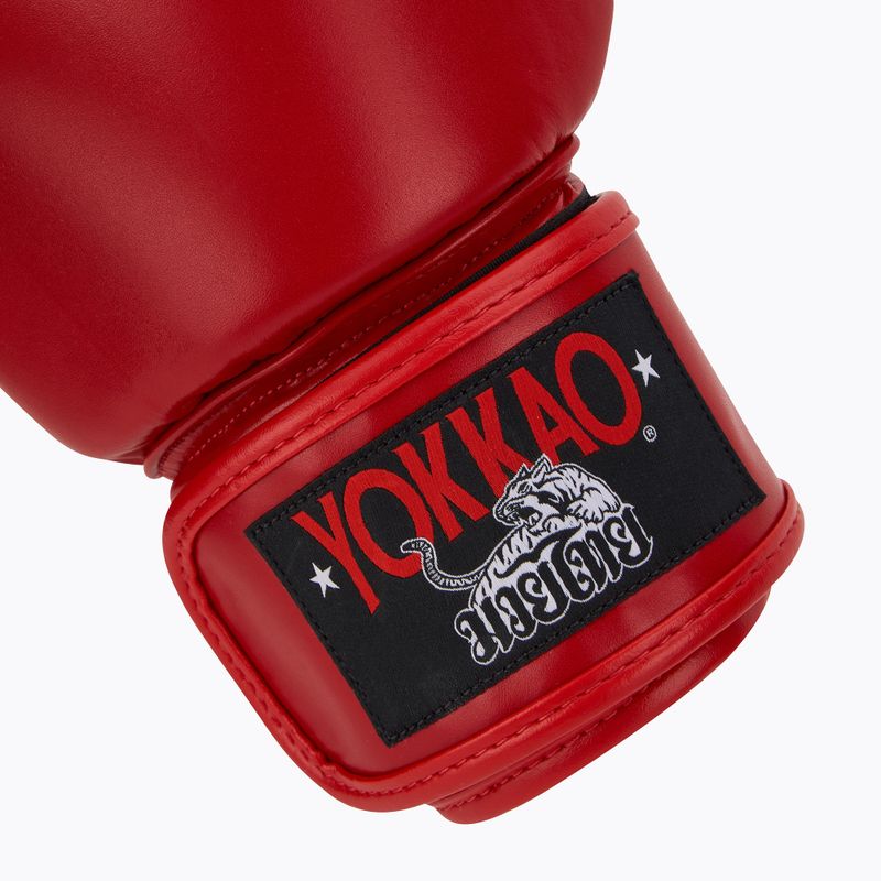 Rękawice bokserskie męskie YOKKAO Matrix red 6
