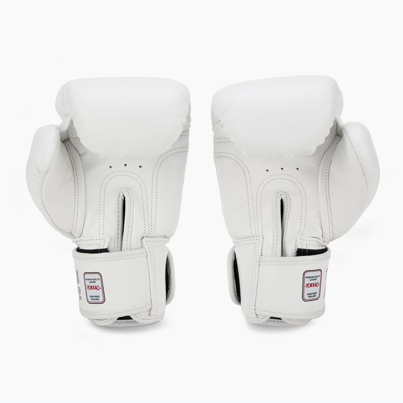 Rękawice bokserskie męskie YOKKAO Matrix white 3
