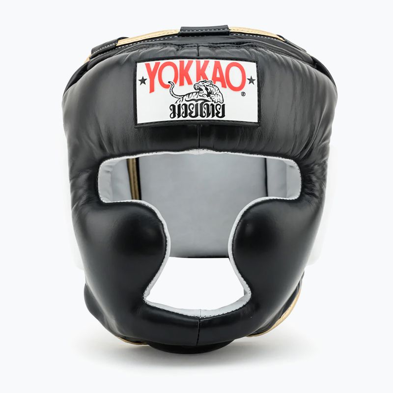 Kask bokserski męski YOKKAO Training Headguard black 5