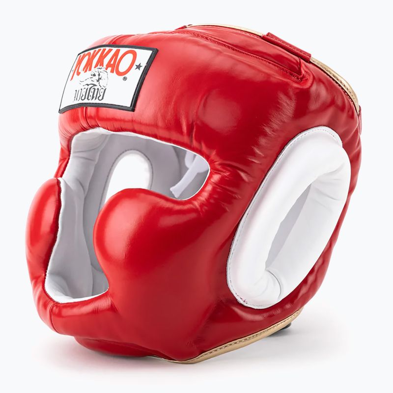Kask bokserski męski YOKKAO Training Headguard red 9