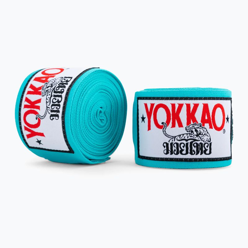 Bandaże bokserskie YOKKAO Premium Handwraps 400 cm sky blue