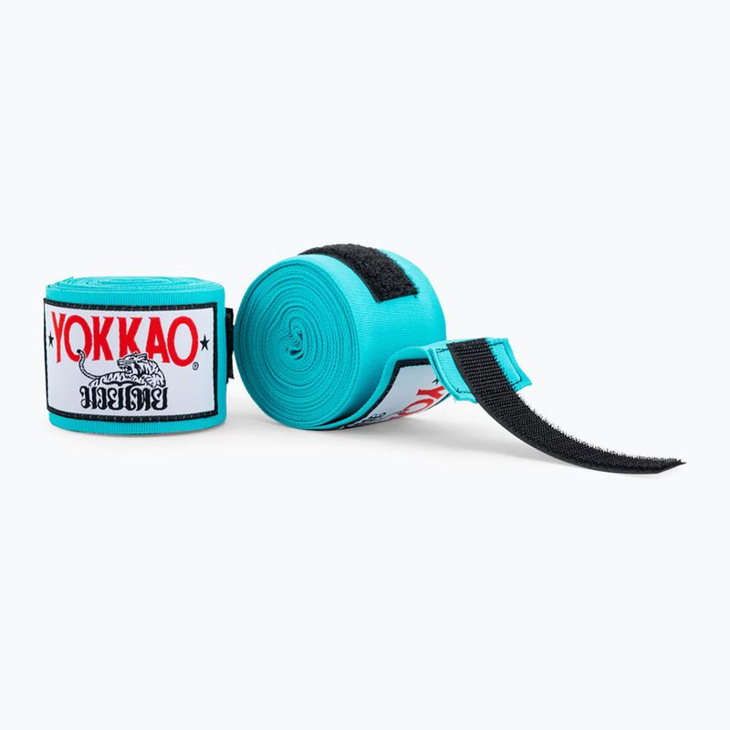 Bandaże bokserskie YOKKAO Premium Handwraps 400 cm sky blue 2
