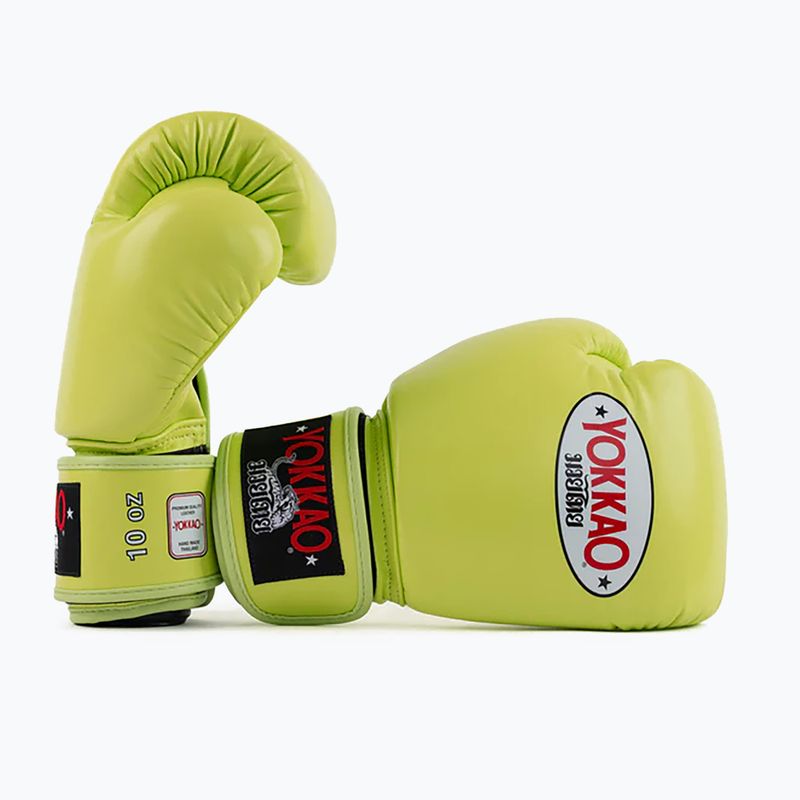 Rękawice bokserskie męskie YOKKAO Matrix lime punch 3