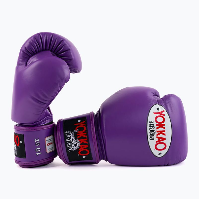 Rękawice bokserskie męskie YOKKAO Matrix flash purple 2