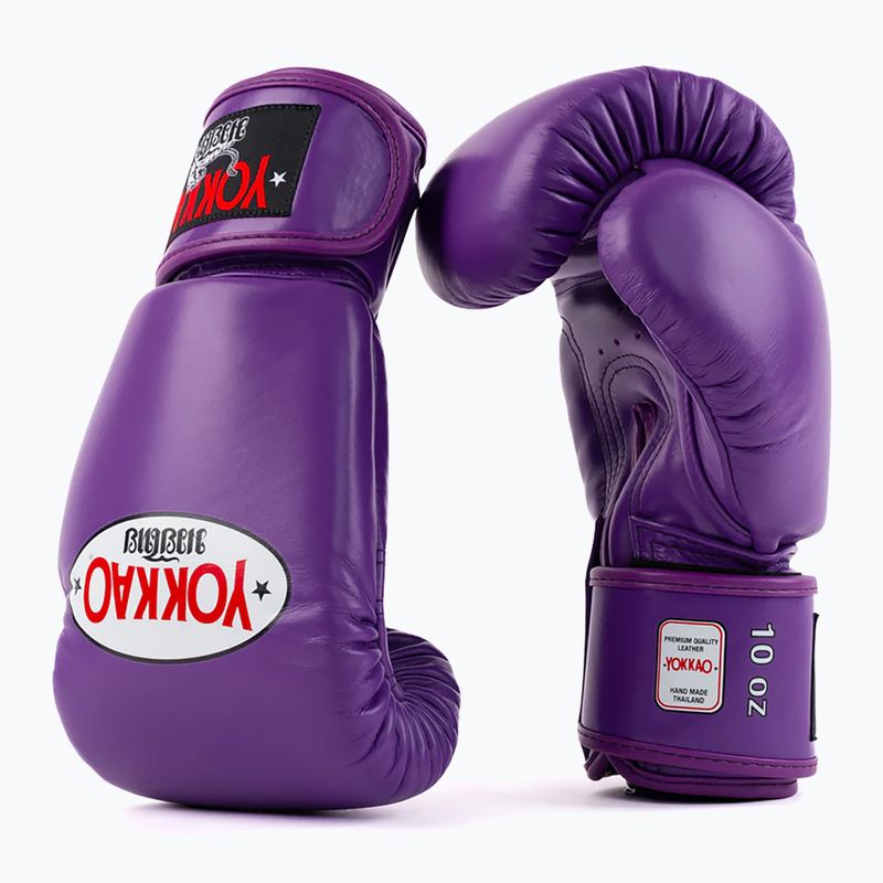 Rękawice bokserskie męskie YOKKAO Matrix flash purple 3