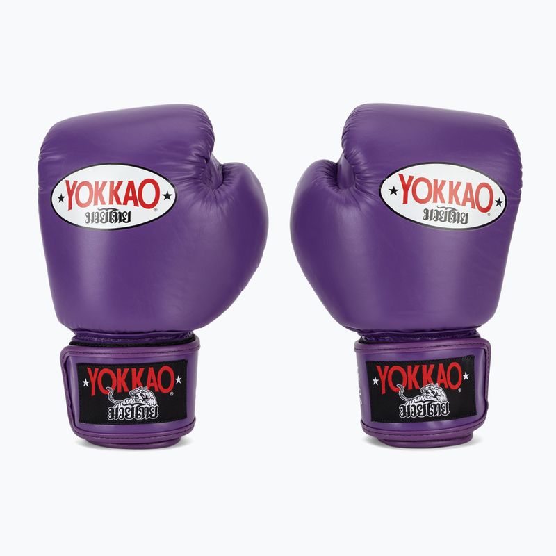 Rękawice bokserskie męskie YOKKAO Matrix flash purple 2