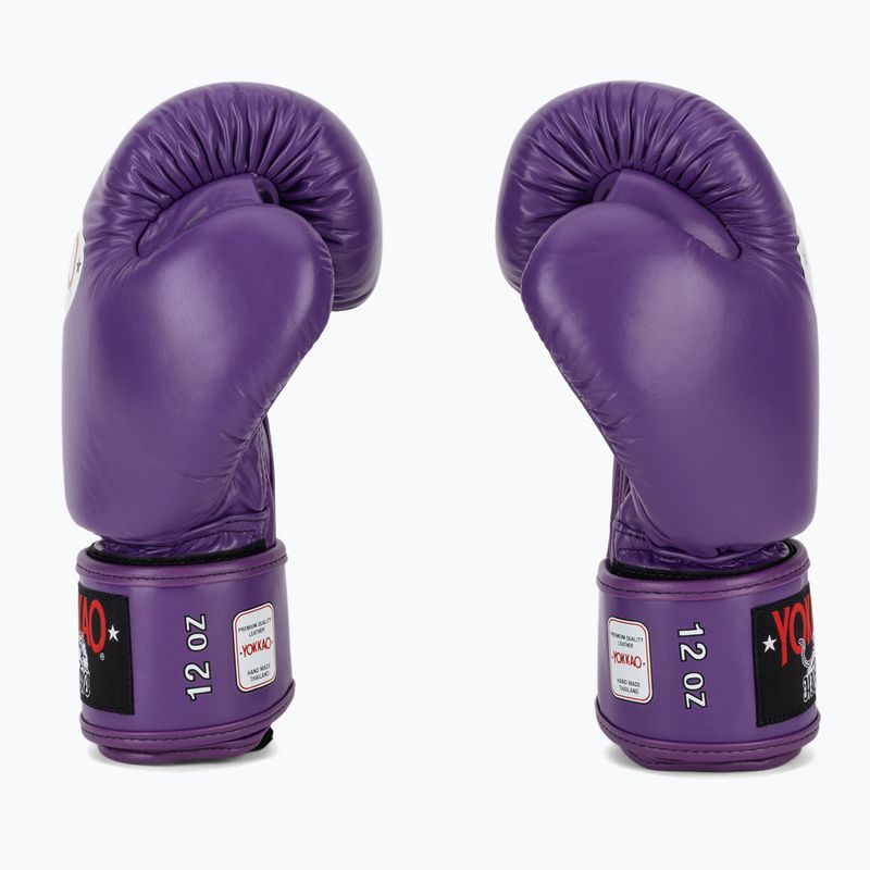 Rękawice bokserskie męskie YOKKAO Matrix flash purple 4