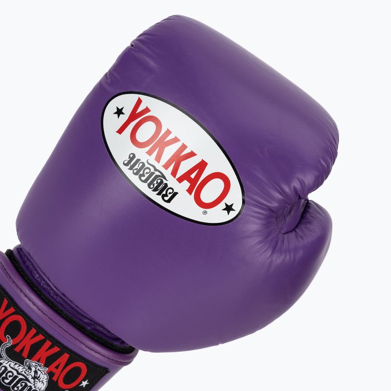 Rękawice bokserskie męskie YOKKAO Matrix flash purple 5