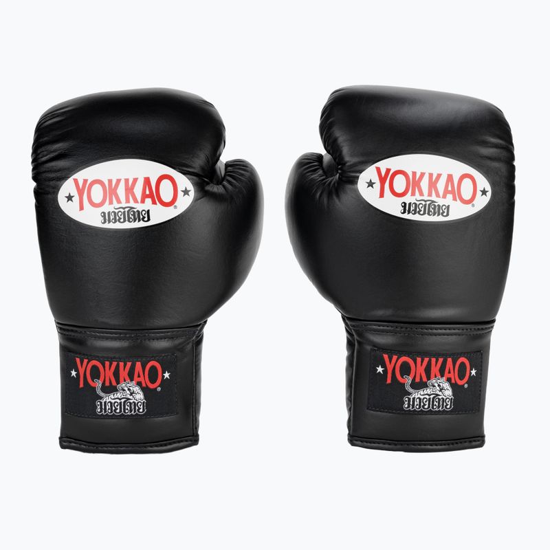 Rękawice bokserskie męskie YOKKAO Matrix Lace Up black 2