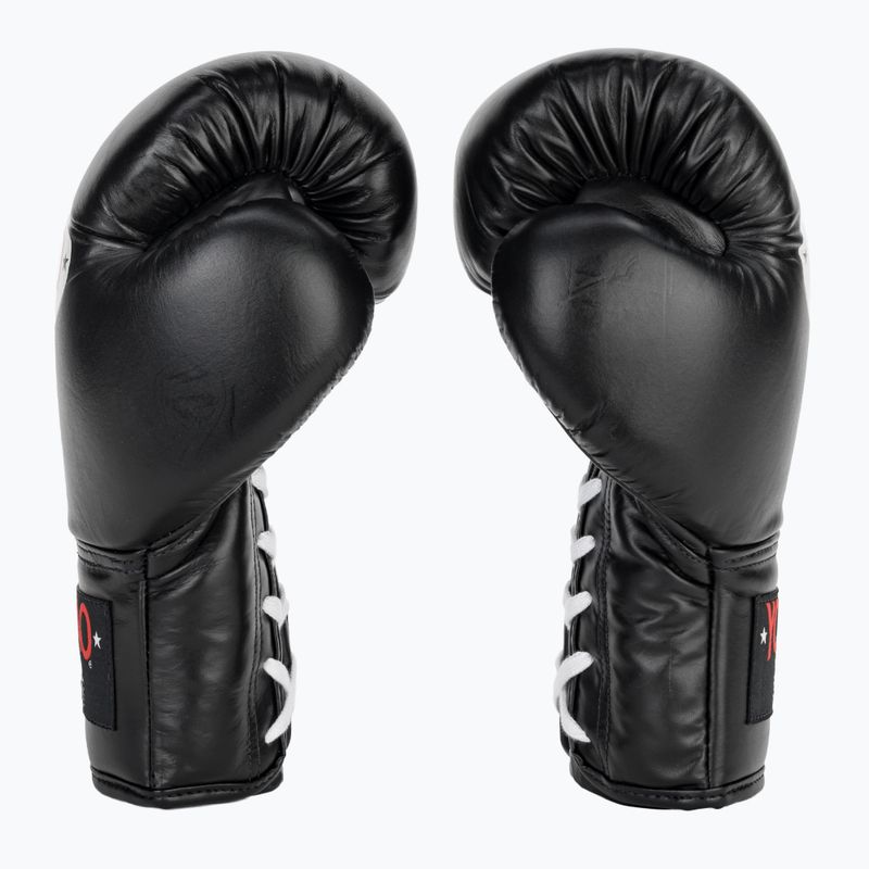Rękawice bokserskie męskie YOKKAO Matrix Lace Up black 4